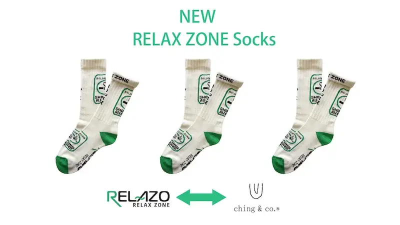 RELAZO×ching&co.初コラボ、遊び心あるソックス発売