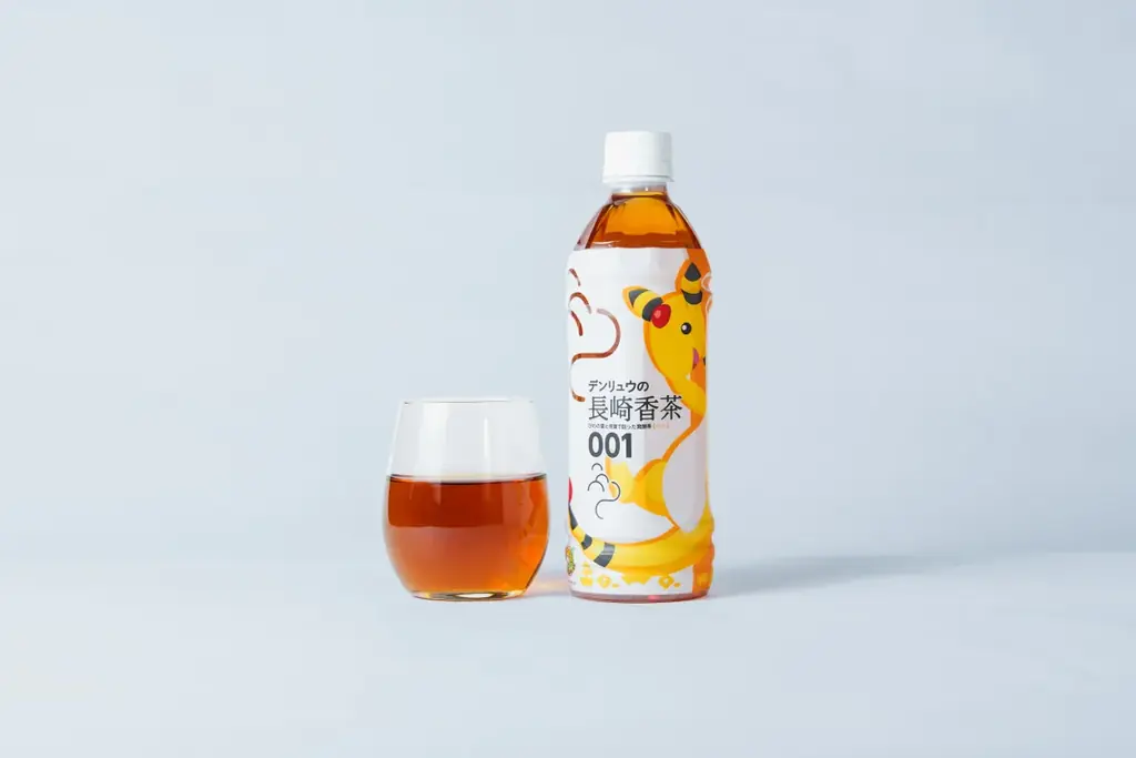 「ながさき未来応援ポケモン」デンリュウと長崎の発酵茶がコラボ！「デンリュウの長崎香茶びわ」10月22日発売 画像 2