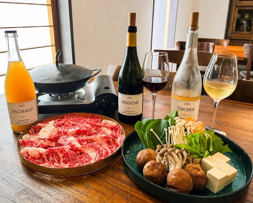 相模原のワインで味わう日本料理「とき綴る」×「Kentoku Winery」相模原ワインペアリング特別会席の提供開始 画像 1