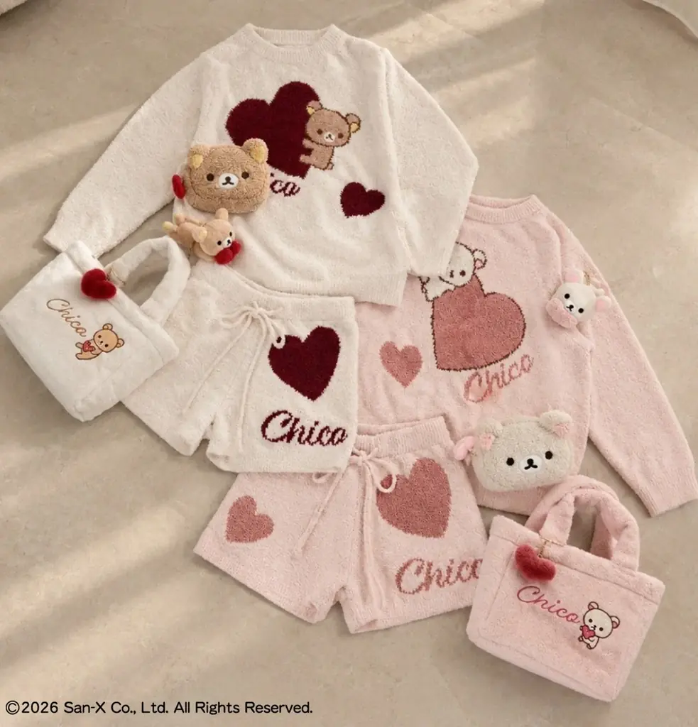 「リラックマ」×「Chico」初コラボ！ハートモチーフがかわいい、ここでしか手に入らない特別なコラボアイテムが登場♪ 画像 2