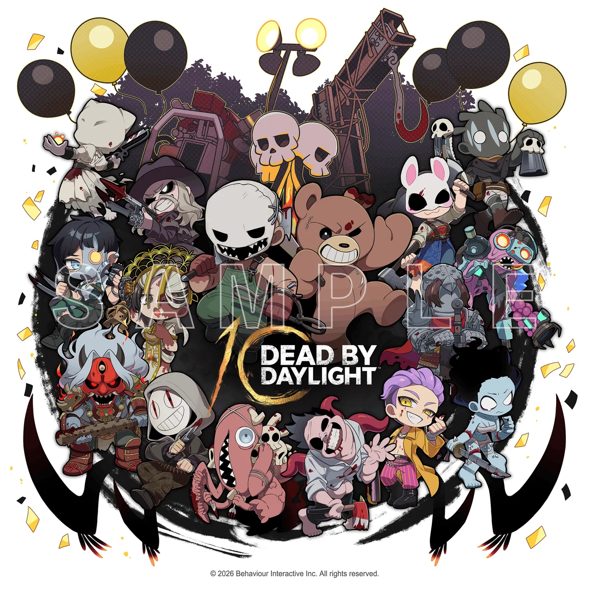 『Dead by Daylight』× DiCE コラボカフェが今年も開催！〝歯をむき出しにしたトルテ〟などコラボメニューや、人気イラストレーター「キーマン」描き起こしイラストを使用したグッズが多数！ 画像 5