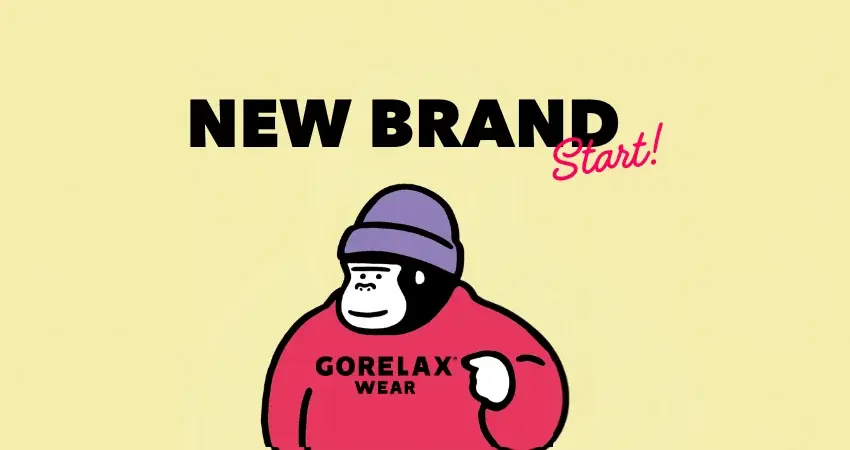 ごリラックス初の服「GORELAX WEAR」全5種、10月16日発売