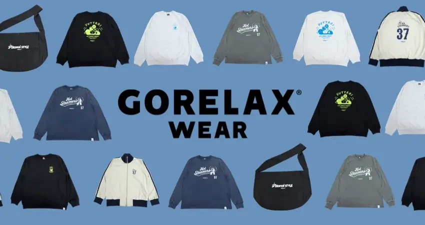ととのい系ブランド「ごリラックス」初のアパレルライン「GORELAX WEAR」が始動！第一弾は公式ストアで本日10月16日より先行発売を開始。ZOZOTOWNで10月21日発売。 画像 4