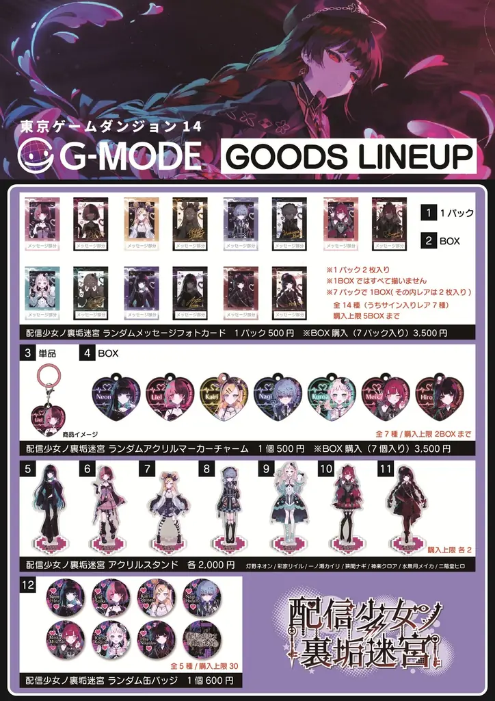 【東京ゲームダンジョン14】裏アカ迷宮ノベルRPG『配信少女ノ裏垢迷宮』出展決定！東京ゲームショウ2026で好評を博した「TGS2026試遊版」の展示を実施！ 画像 6
