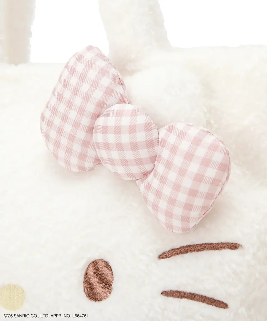 【Maison de FLEUR】ハローキティのバースデーをお祝い！おそろいのギンガムチェックリボンがポイントのバッグやチャームが登場 画像 5