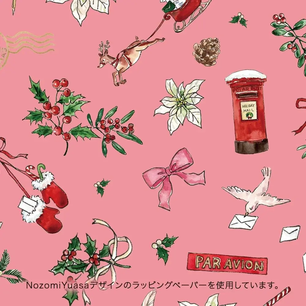 人気イラストレーターNozomi Yuasa氏と再コラボ！日比谷花壇、クリスマスフラワーギフトを販売開始 画像 4