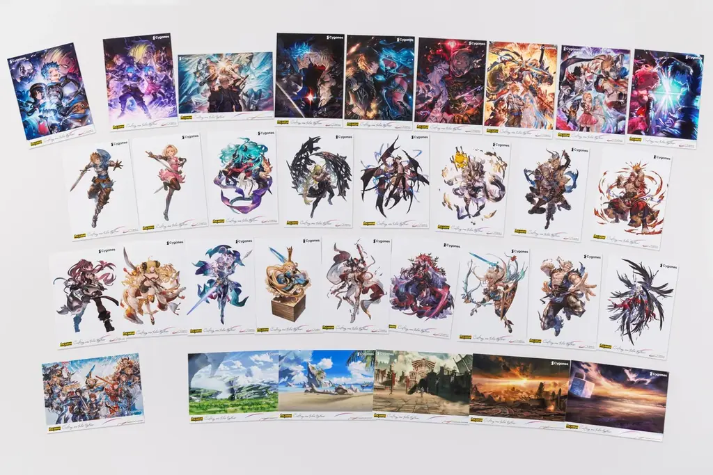 エンタメプリントの新コンテンツ、『Cygames Magazine』連載企画「サイゲームス メモリーズ」と連動し『グランブルーファンタジー ヴァーサス』シリーズのブロマイドを10月21日より販売開始 画像 2