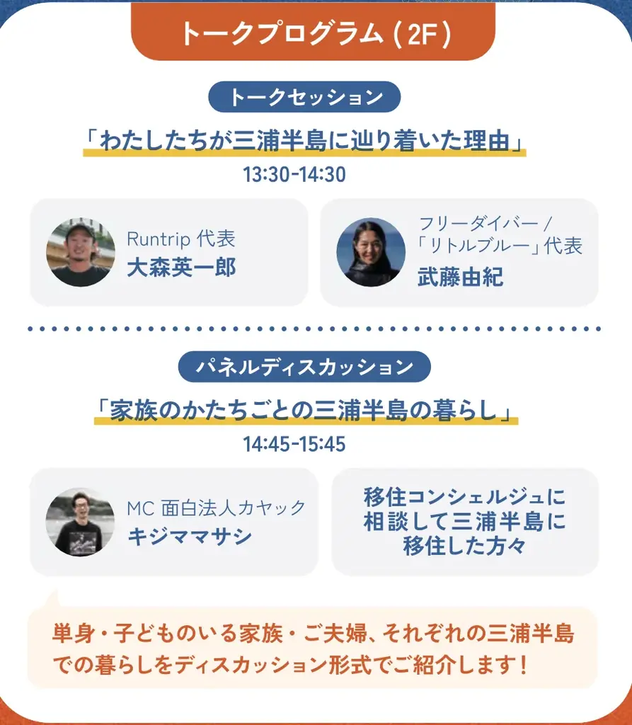 昨年度は相談者16名が三浦半島へ移住！好評の移住トーク＆交流イベント「DIVE TO THE MIURA HANTO」を11月14日（土）鎌倉で開催 画像 3