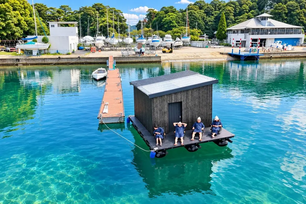【11月1日誕生】京都・天橋立の宮津湾に“海に浮かぶサウナ”「UMIUKA」。サウナも食事も飲み放題もクルーズも宿泊料金に込み、先着10組は20%OFF 画像 2