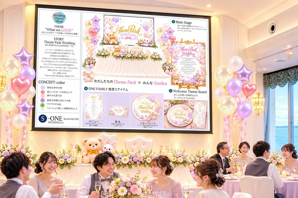 【S-ONE WEDDING】第3弾 お！コラボ特典。舞浜ダブルビューの「東京ベイ舞浜ホテル ファーストリゾート×ONE FAMILY」 2027年3月までの結婚式に3大特典付き！今すぐ下見へ 画像 8