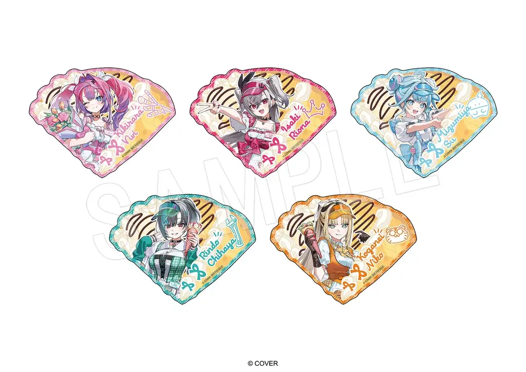 ホロライブ『FLOW GLOW』と「マリオンクレープ」のコラボが開催決定！描き下ろしイラストを使用した「等身アクリルスタンド」などオリジナルグッズが登場！ 画像 3