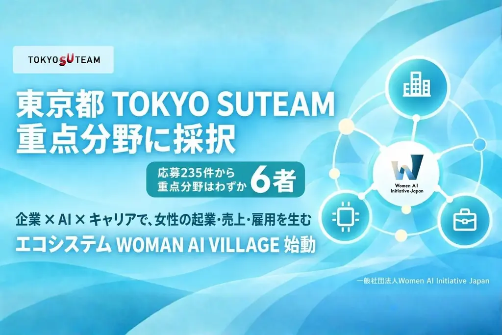 WAIJ、東京都「TOKYO SUTEAM」一般コース（重点分野）の協定事業者に採択 画像 1