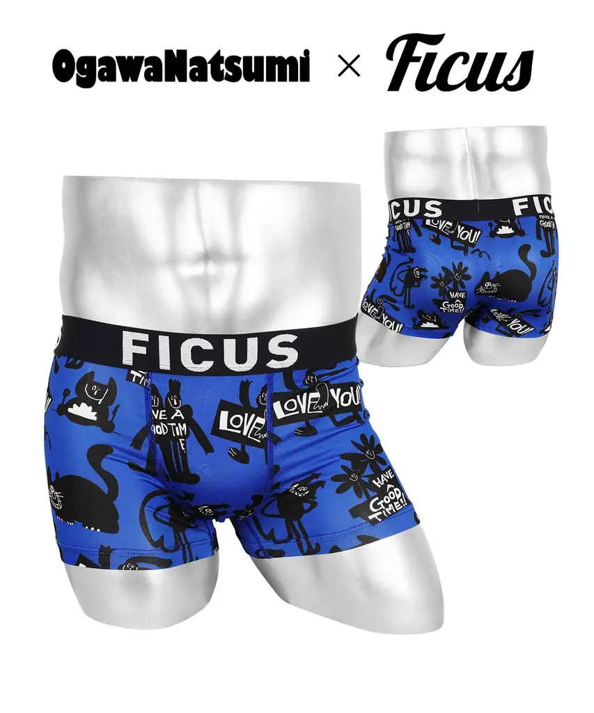 イラストレーター・オガワナツミさんとのコラボレーションメンズボクサーパンツがFICUS（フィークス）から登場！ 画像 14