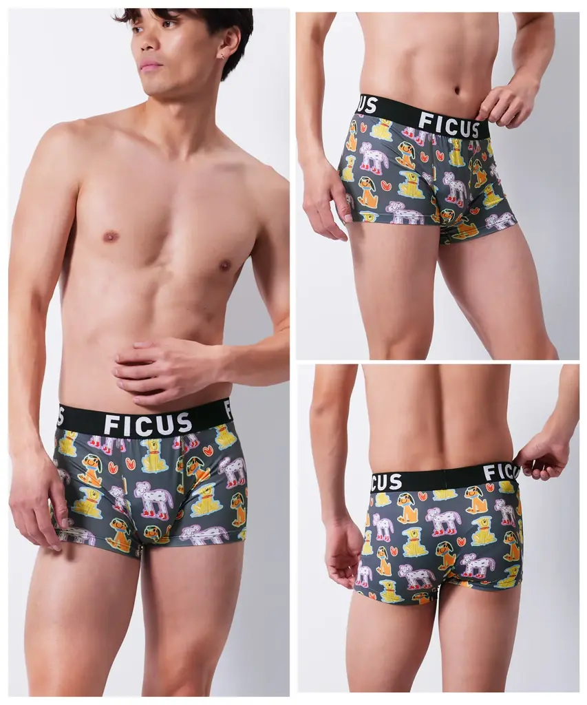 イラストレーター・オガワナツミさんとのコラボレーションメンズボクサーパンツがFICUS（フィークス）から登場！ 画像 7