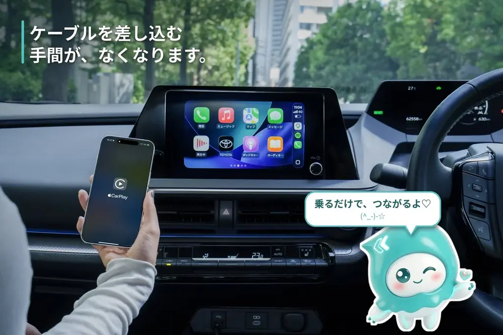「車に乗るたび、もうケーブルを探さない。」Ottocast新製品「U2Air Neo」ついに登場！いつものCarPlay・Android Autoをもっと自由に。 画像 3