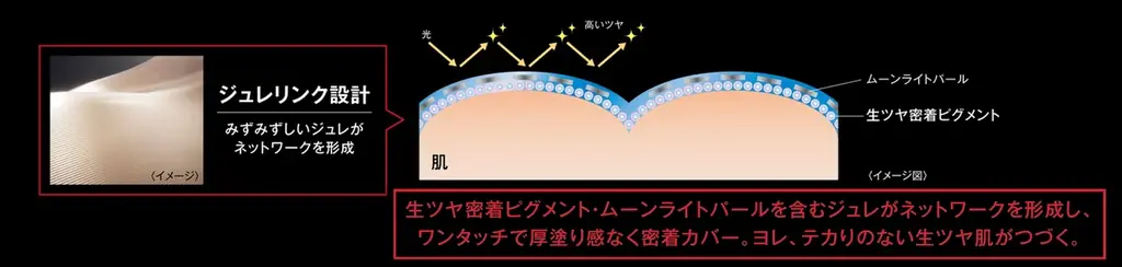 KATEから“ヨレ・テカリのない生ツヤ”を叶える美容液クッションファンデーション誕生！「ケイト　ジュレリープクッションファンデーション」 画像 5