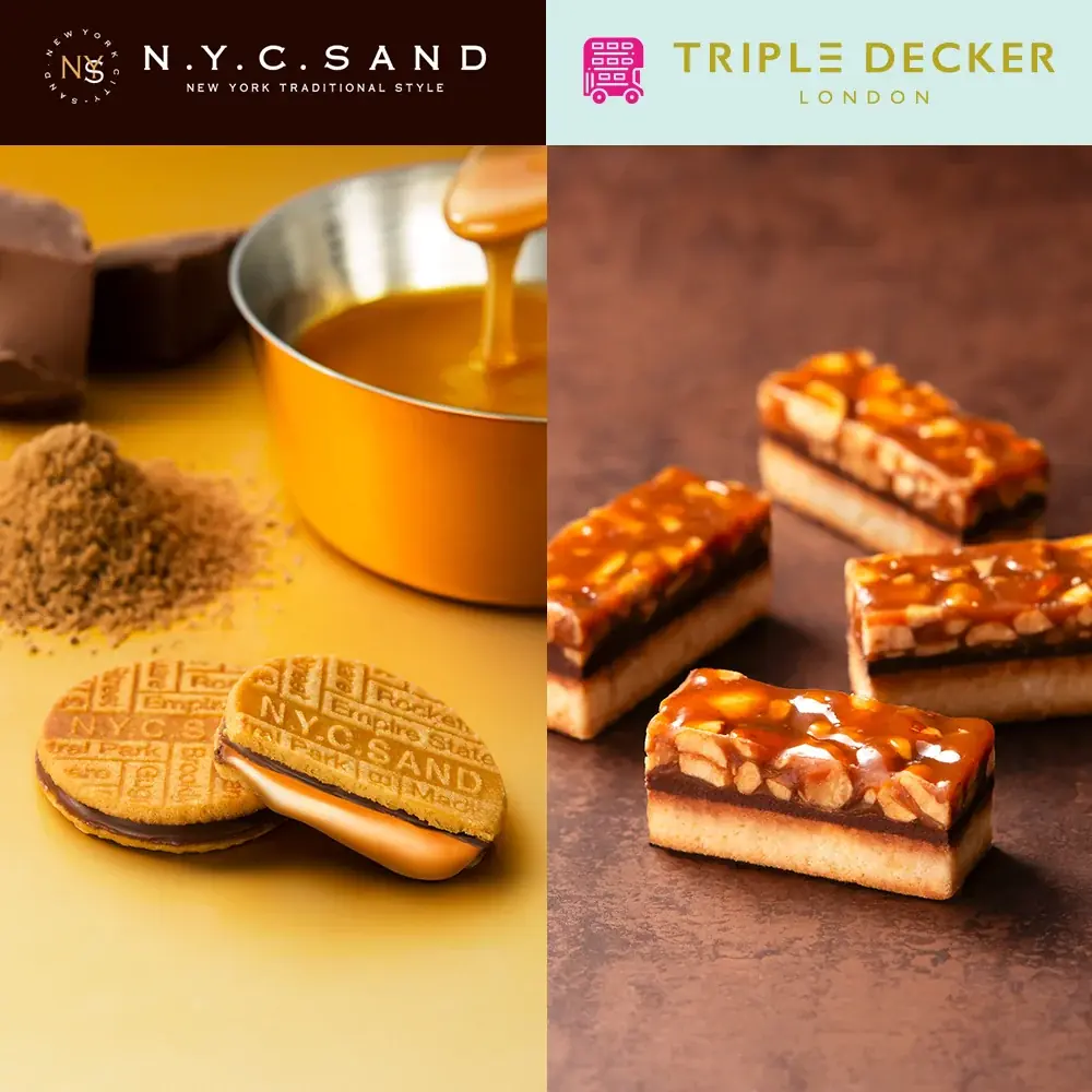 【初出店】沖縄・PARCO CITYに人気の〈N.Y.C.SAND〉と〈TRIPLE DECKER LONDON〉が登場！新作「N.Y.マロンカシスキャラメルサンド」も数量限定販売 画像 1