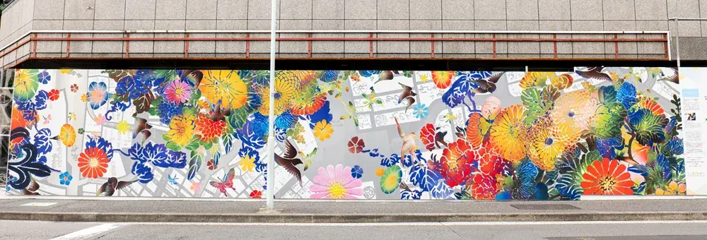 日本橋川沿いの回遊とにぎわいを創出 「八重洲一丁目北地区第一種市街地再開発事業」工事用仮囲いを活用したアート作品の展示を開始 「呉服橋と竹久夢二」をテーマとした作家・いとう瞳氏のオリジナルアートを展示 画像 19