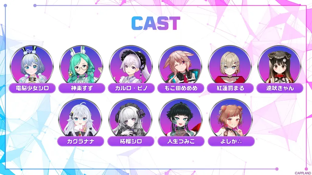アップランドが、一夜限りの特別仕様となる「Virtual Sanrio Puroland」にて、VTuber音楽の祭典『＊ASTERISK』を12月12日（土）、6年ぶりに復活開催！ 画像 4