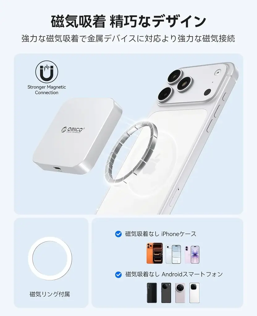 ORICO、MagSafe対応磁気カードリーダーを発表——SD/TFデュアル同時読取・ProRes動画直接保存・PD100W高速充電・幅広い互換性でiPhoneクリエイターを強力サポート 画像 3