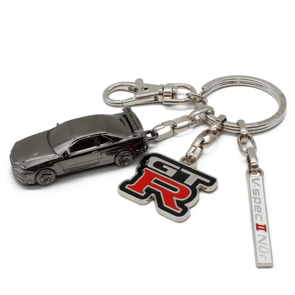 「日産スカイライン GT-R（BNR34）」を立体的に再現した新作キーリング、Amazon に登場。シリアルナンバー入り、5000個限定 画像 1