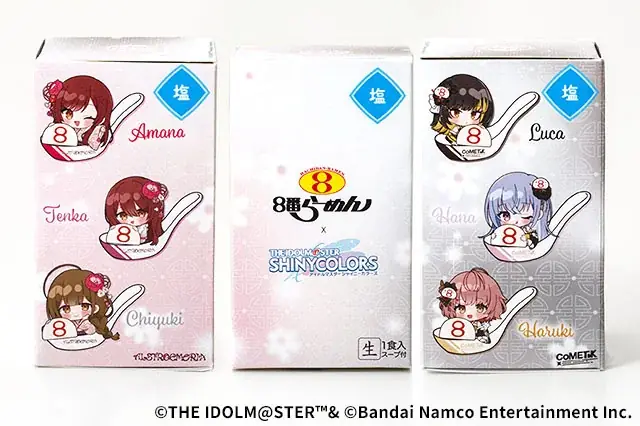 ８番らーめん×『アイドルマスター シャイニーカラーズ』コラボ限定パッケージの「８番箱らーめん３個セット」を受注限定で販売！ 画像 5
