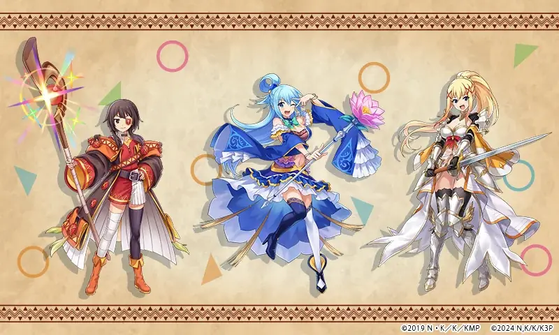 「クリスタル オブ リユニオン」、アニメ「この素晴らしい世界に祝福を！」との復刻コラボが開催決定！ 画像 2