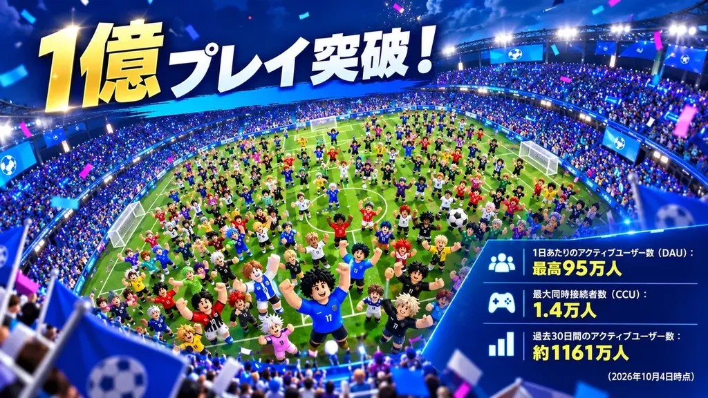 【1億プレイ突破！】Robloxゲーム『Soccer Stars 26』公開から4ヶ月余りで達成 画像 2