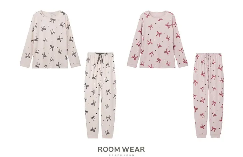 【PEACH JOHN ROOM】ホリデーシーズンを彩る「HOLIDAY COLLECTION」が登場。リボンモチーフのルームウェアを10月28日より発売。 画像 13