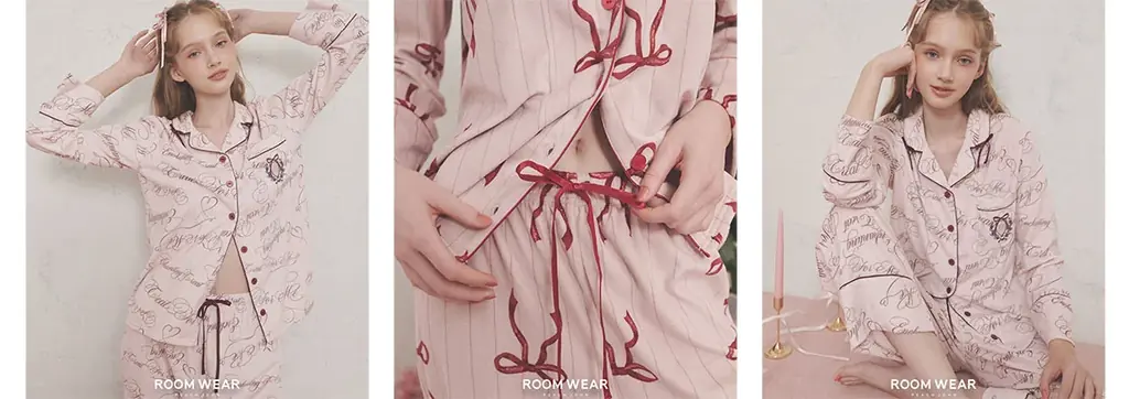 【PEACH JOHN ROOM】ホリデーシーズンを彩る「HOLIDAY COLLECTION」が登場。リボンモチーフのルームウェアを10月28日より発売。 画像 3