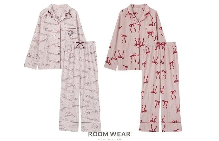 【PEACH JOHN ROOM】ホリデーシーズンを彩る「HOLIDAY COLLECTION」が登場。リボンモチーフのルームウェアを10月28日より発売。 画像 4