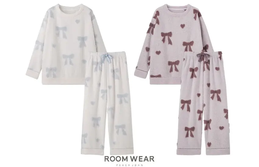 【PEACH JOHN ROOM】ホリデーシーズンを彩る「HOLIDAY COLLECTION」が登場。リボンモチーフのルームウェアを10月28日より発売。 画像 7