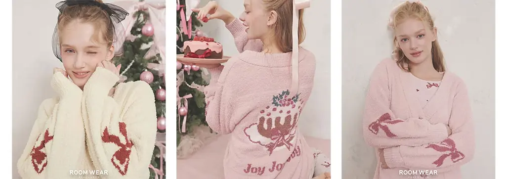 【PEACH JOHN ROOM】ホリデーシーズンを彩る「HOLIDAY COLLECTION」が登場。リボンモチーフのルームウェアを10月28日より発売。 画像 9