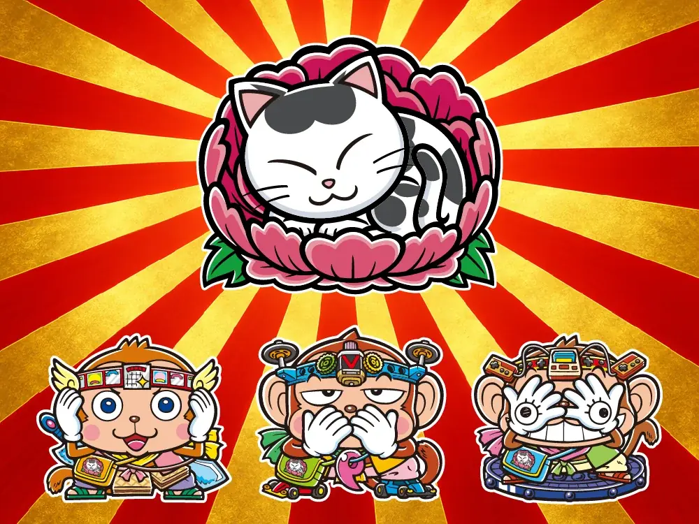 国宝「眠り猫」をモチーフにした新アートIP「レキシール」が始動！ グリーンハウスの描き下ろしデザインで、日本文化をもっと身近に 画像 4