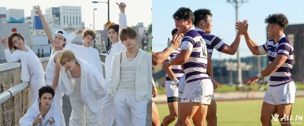 新世代J-POPボーイズグループaoenが明大ラグビー部に体験入部！学生スポーツ全力応援「青春応援days　aoenするしかない！」をCS放送日テレジータスにて12/24(木)よる9時より放送！ 画像 2