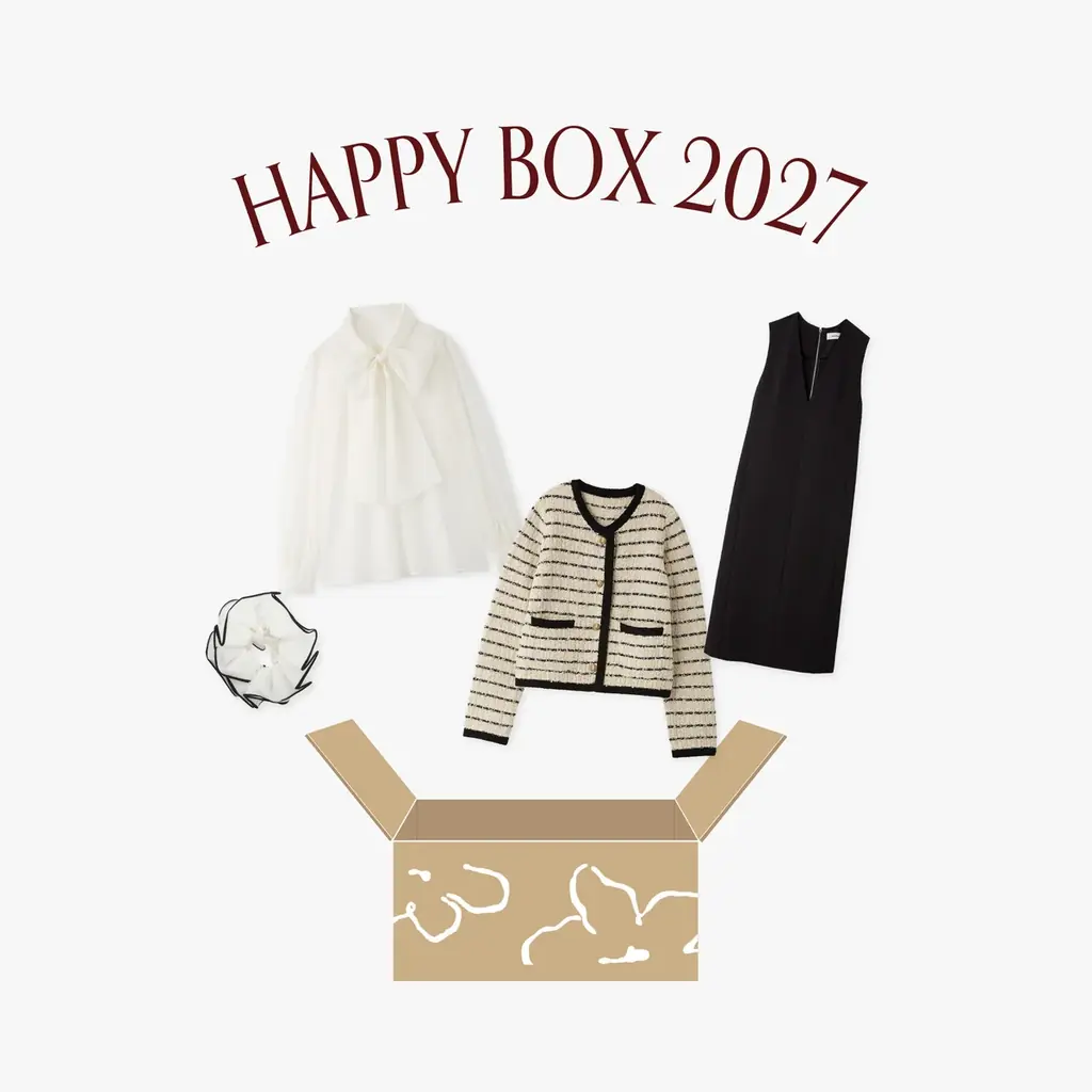 【Mila Owen (ミラ オーウェン)】毎年大好評の福袋4点入ったWEB限定『HAPPY BOX 2027』が今年も登場！〈11月17日(火)予約開始〉 画像 2