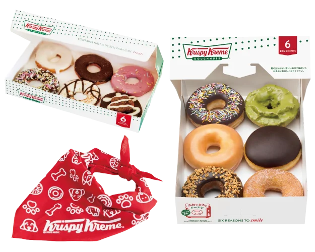 クリスピー・クリーム・ドーナツ初の“犬用ドーナツ”登場！人気ドーナツをイメージした6種の犬用ビスケット『Doggie Doughnuts』2026年11月1日（日）“犬の日”より販売開始 画像 2