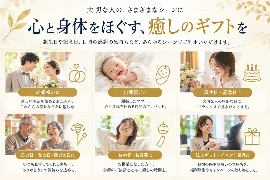【勤労感謝の日】“おつかれさま”のメッセージを添えて、おうちで受けられるリラクゼーションを贈る。「ホググギフトカード」期間限定キャンペーンを実施 画像 2