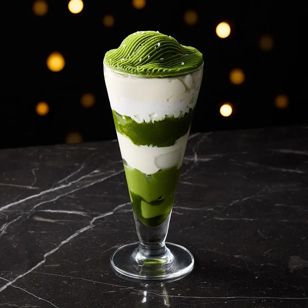 nana’s green teaの創業25周年記念、抹茶を味わう期間限定商品第3弾。抹茶×塩、意外な組み合わせで旨みがぐっと引き立つ「抹茶の塩ティラミスパフェ」「抹茶の塩ラテ」11月5日より販売開始 画像 2