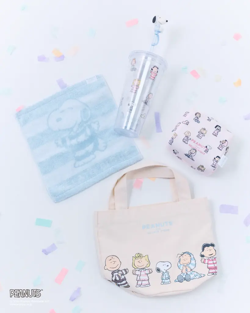 【gelato pique 】PEANUTSとの記念すべきコラボレーション10周年！ジェラート ピケのシグネチャーであるボーダー柄ルームウェアを着たスヌーピーたち10キャラクターの特別なアートが登場 画像 20
