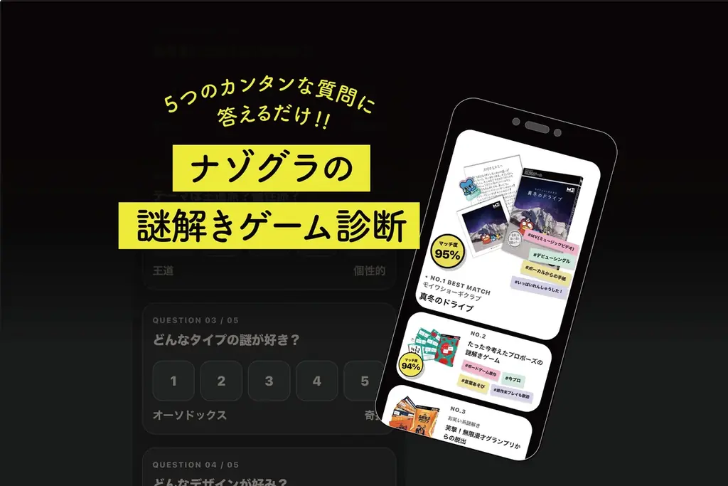 【ナゾトキマーケット2026】新作『モイワショーギクラブ 真冬のドライブ』を会場限定で先行販売！購入者特典・お得な割引・謎解き診断も登場 画像 8