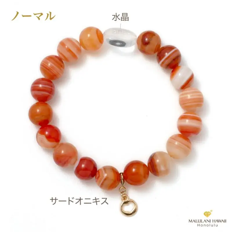 明るく快活な調和をもたらす石「サードオニキス」の数珠ブレスレット、ハワイ発パワーストーンブランド「マルラニハワイ」より新登場！ 画像 4