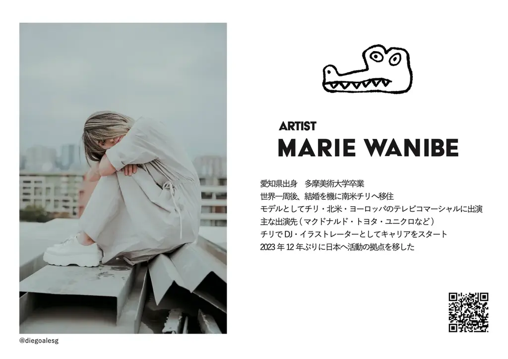 【伊勢丹新宿店 6階アート&フレーム】 新宿では初の個展 『鰐部マリエ作品展』開催決定。チリから帰国、モデル出身の彼女の目に映る、カオスな新宿の街。6/25(水)~7/1(火)6/28日作家来場決定。 画像 5