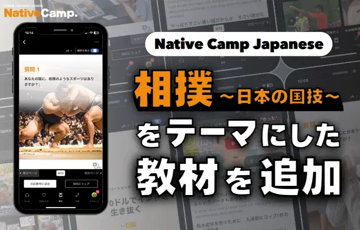相撲テーマ新教材登場