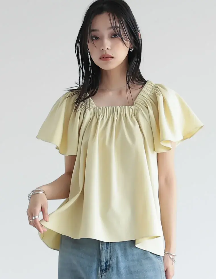 【Re:EDIT（リエディ）】夏らしさもきちんと感も叶える、Re:EDITオリジナルリネンライクシリーズに、半袖テーラードジャケットが登場 画像 4