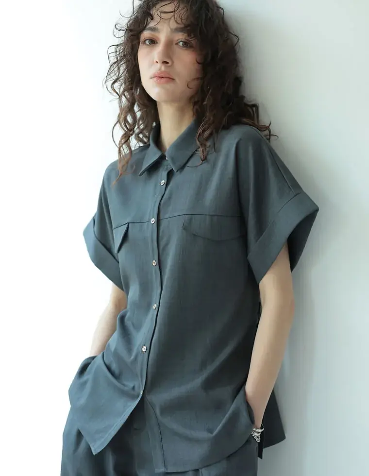 【Re:EDIT（リエディ）】夏らしさもきちんと感も叶える、Re:EDITオリジナルリネンライクシリーズに、半袖テーラードジャケットが登場 画像 6