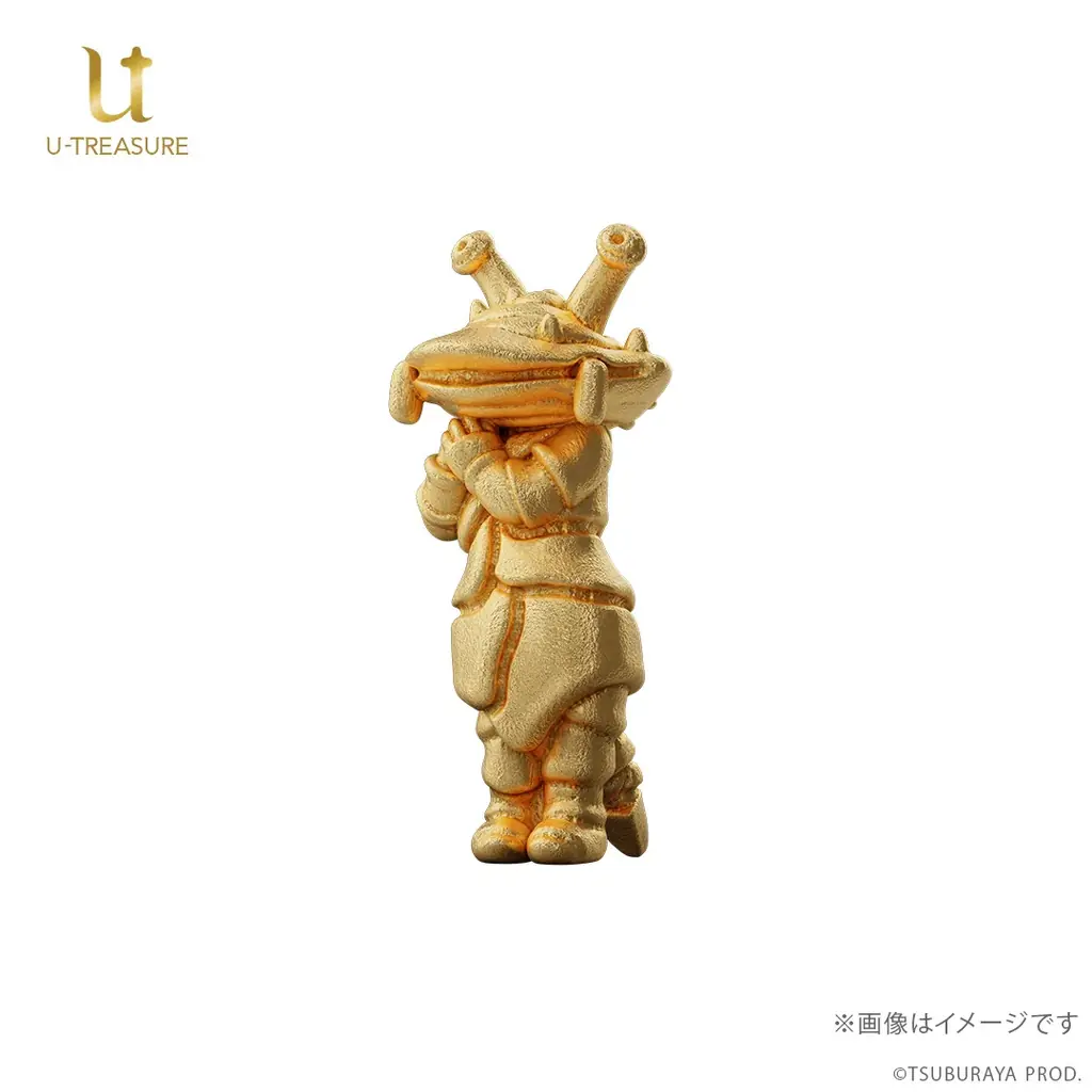 【インターネット・カネゴン】純金ミニフィギュア。500体限定、シリアルナンバー入りの特製シール付き。専用の木製コレクションケースでお届け 画像 9