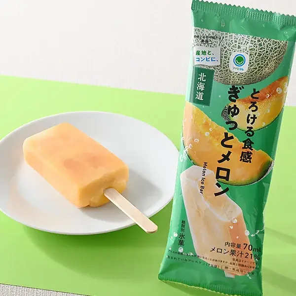 日本の果物農家を応援するアイスバーシリーズからジューシーな甘みが楽しめる北海道産赤肉メロン果汁を使用した「とろける食感　ぎゅっとメロン」を発売網目不良のメロンもおいしく活用し、フードロス削減へ！ 画像 2