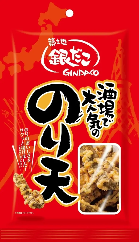 『築地銀だこ のり天（ガーリック味）』を【Bellmart ・ PLUSTA等の店舗で販売‼】“銀だこハイボール酒場” 人気のおつまみが、食べやすい小袋タイプで、6/24（火）より新登場！ 画像 1
