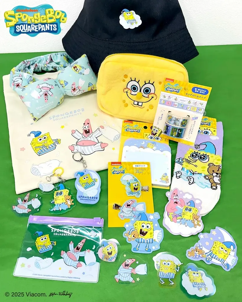 パジャマ姿の「スポンジ・ボブ」が登場！サンキューマートがコラボレーション雑貨を全品390円（税込429円）で6月中旬より新発売 画像 2